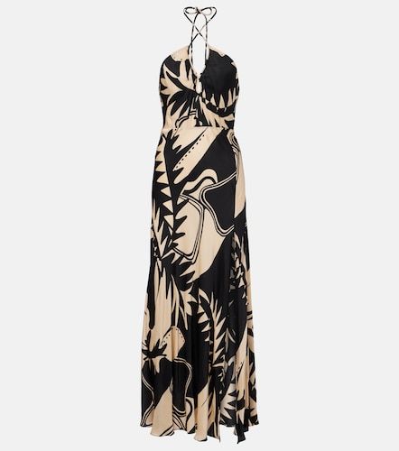 Robe longue Stella imprimée - Poupette St Barth - Modalova