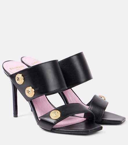 Balmain Mules Eva 95 en cuir - Balmain - Modalova