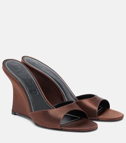Mules compensées Brigitte en satin - Staud - Modalova