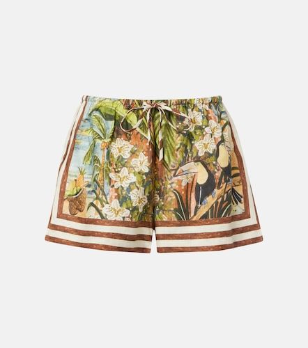 Alémais Short Toucan Tango imprimé en lin - Alemais - Modalova