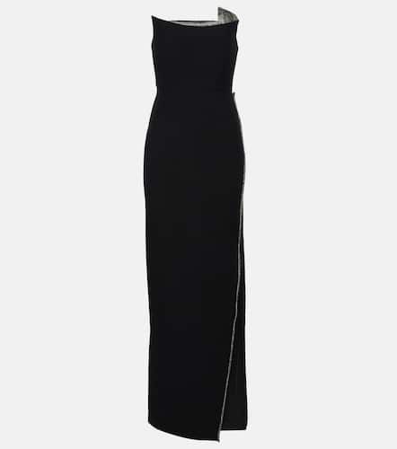 Robe longue bustier en soie et laine - Roland Mouret - Modalova