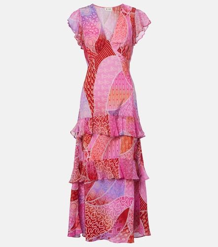 Robe longue Meena imprimée en soie - Rixo - Modalova