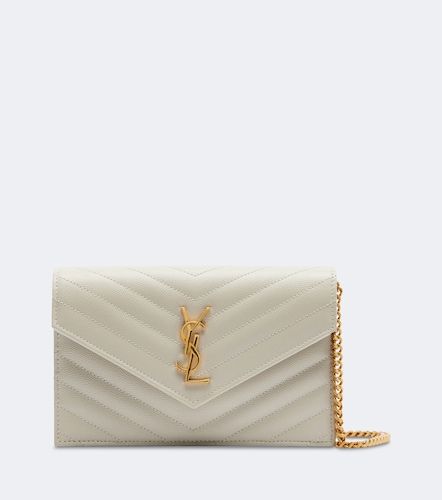 Portefeuille à chaîne Cassandre Envelope en cuir - Saint Laurent - Modalova