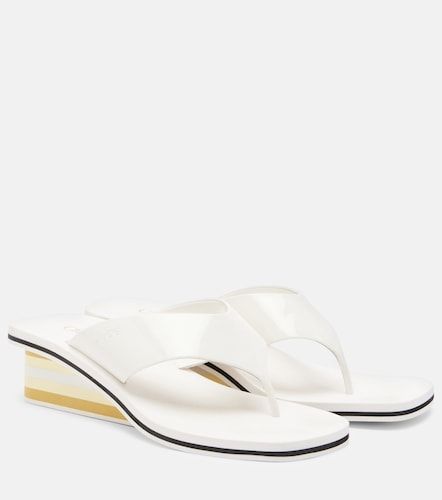 Chloé Mules compensées Swimming Cool en cuir - Chloe - Modalova