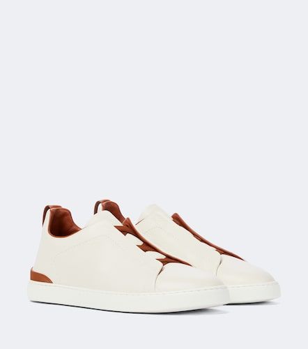 Zegna Baskets Triple Stitch en cuir - Zegna - Modalova