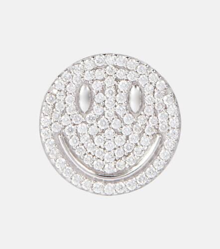 Eéra Boucle d’oreille unique Smile en or blanc 18 ct et diamants - Eera - Modalova