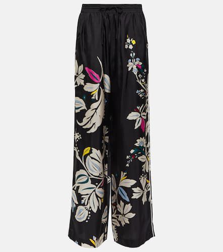 Pantalon ample en soie à fleurs - Dorothee Schumacher - Modalova