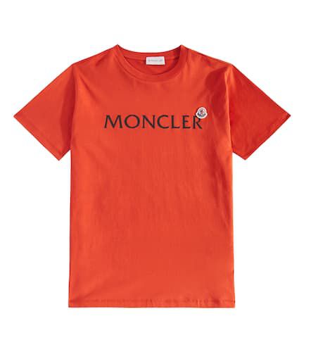 T-shirt en coton à logo - Moncler Enfant - Modalova