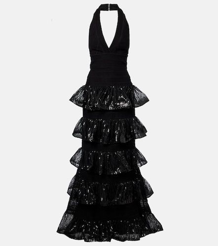 Elie Saab Robe longue à sequins - Elie Saab - Modalova
