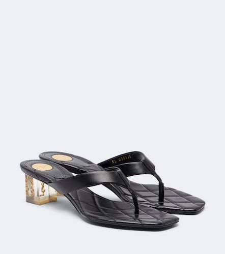 Mules Sip Cassandre en cuir - Saint Laurent - Modalova