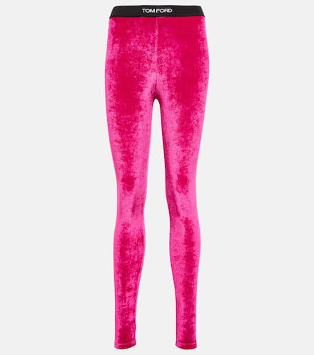 Tom Ford Legging en velours à logo - Tom Ford - Modalova