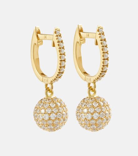 Boucles d'oreilles Ball en or 18 ct et diamants - Ileana Makri - Modalova