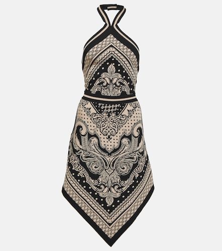 Robe midi en jacquard paisley - Balmain - Modalova