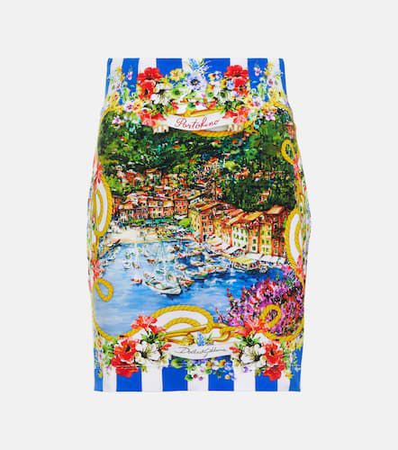 Mini-jupe Portofino imprimée - Dolce&Gabbana - Modalova