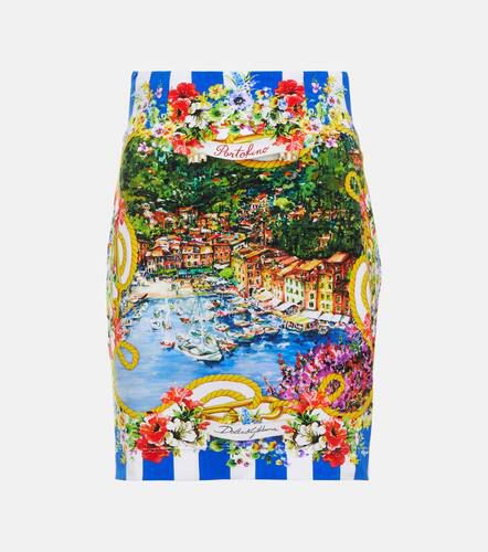 Mini-jupe Portofino imprimée - Dolce&Gabbana - Modalova