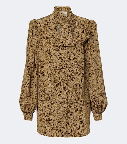 Blouse en soie à imprimé léopard - Valentino - Modalova