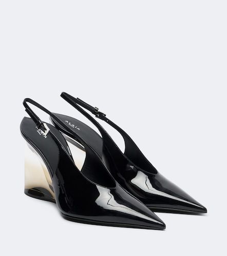 Alaïa Escarpins compensés slingback Invisible en cuir - Alaia - Modalova