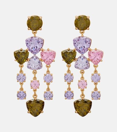 Boucles d'oreilles à cristaux - Self-Portrait - Modalova