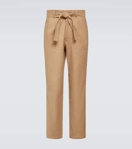 Pantalon droit en lin et coton - Commas - Modalova