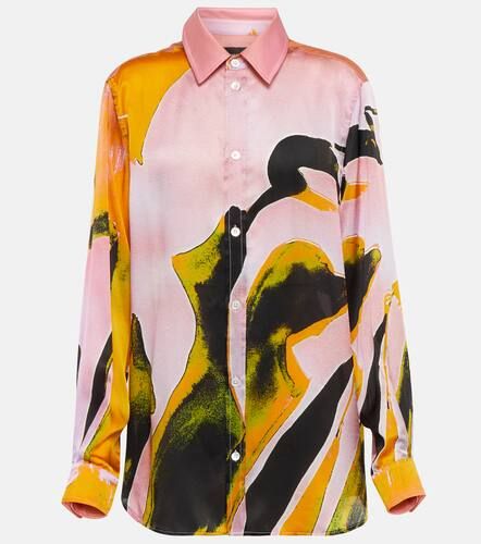 Chemise Classic imprimée en soie - Louisa Ballou - Modalova