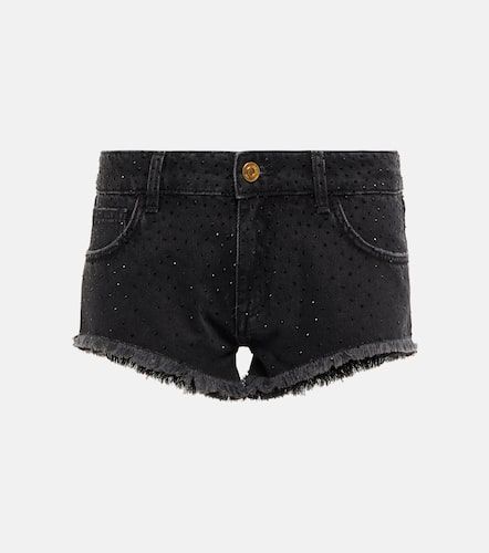 Short en jean à taille basse - Blumarine - Modalova