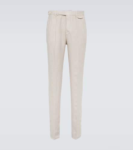 Pantalon slim en lin - Brunello Cucinelli - Modalova