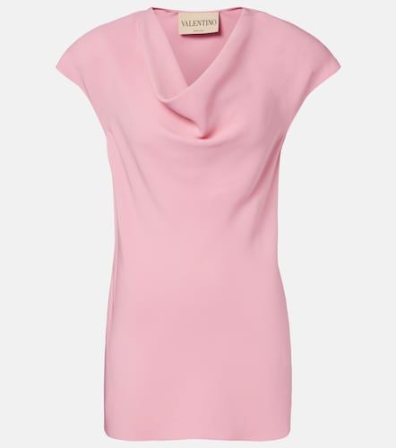 Top drapé en Cady Couture - Valentino - Modalova