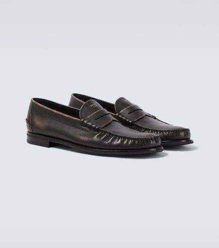Mocassins en cuir à entaille penny - Prada - Modalova