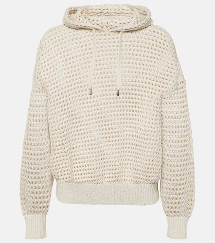 Sweat-shirt à capuche en coton mélangé - Brunello Cucinelli - Modalova