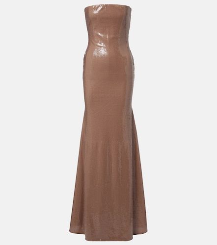 Robe longue bustier à sequins - Alex Perry - Modalova
