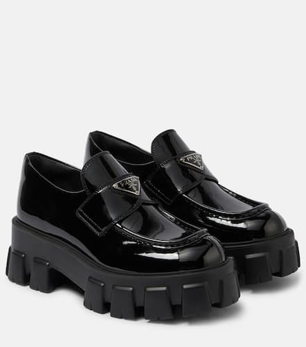 Mocassins Monolith à plateforme en cuir - Prada - Modalova