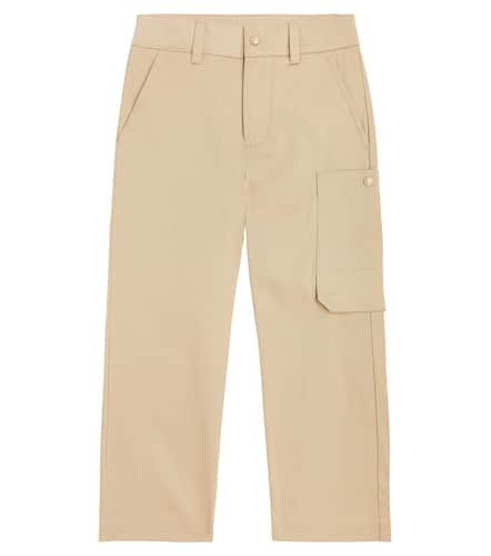 Pantalon en coton mélangé - Moncler Enfant - Modalova