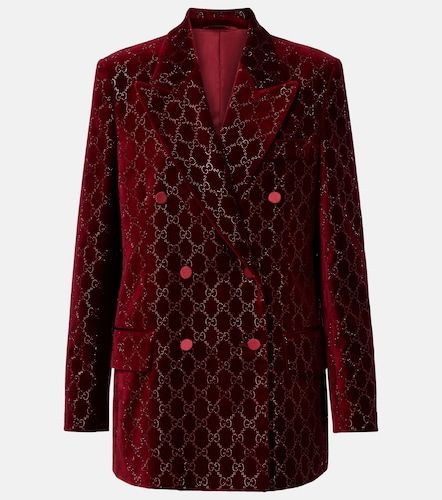 Blazer GG en coton à ornements - Gucci - Modalova