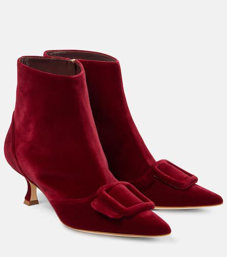 Bottines Baylow en velours - Manolo Blahnik - Modalova