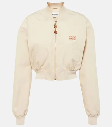 Miu Miu Blouson Panama en coton - Miu Miu - Modalova