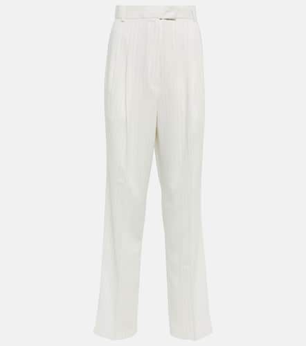 Pantalon droit Bea rayé - The Frankie Shop - Modalova