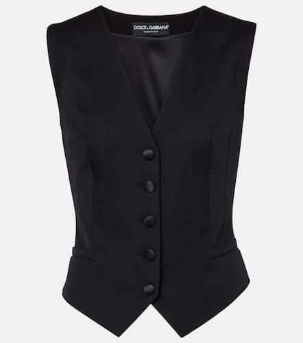 Gilet en laine mélangée - Dolce&Gabbana - Modalova