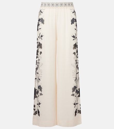 Pantalon ample imprimé en soie - La DoubleJ - Modalova