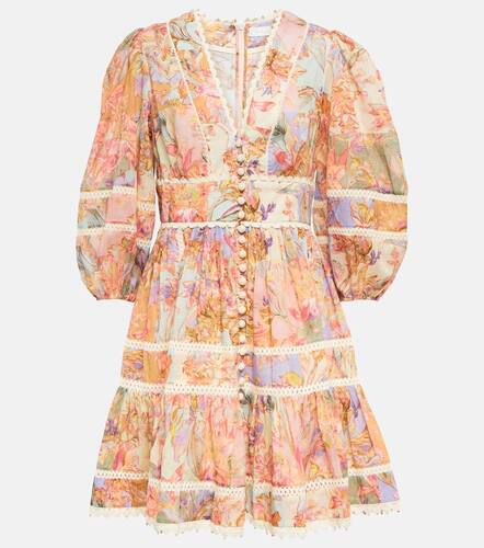 Robe Cira Lantern en coton à fleurs - Zimmermann - Modalova