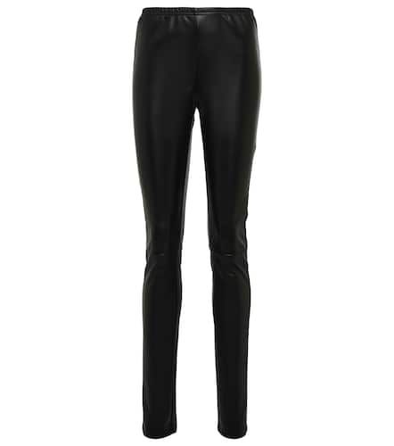 Legging en cuir synthétique - MM6 Maison Margiela - Modalova