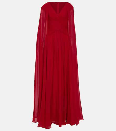 Robe longue en soie mélangée - Elie Saab - Modalova