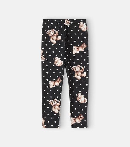 Legging imprimé en coton mélangé - Monnalisa - Modalova