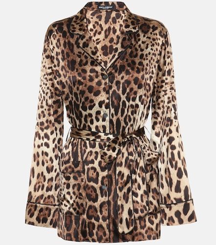 Blouse imprimée en soie mélangée - Dolce&Gabbana - Modalova