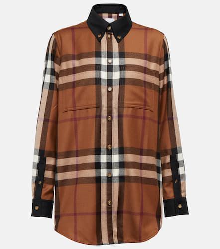 Chemise en laine à carreaux - Burberry - Modalova