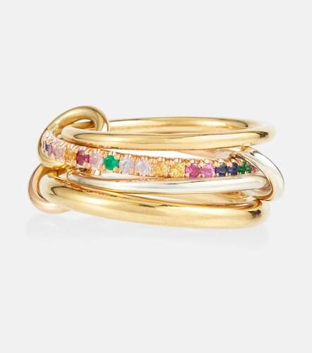 Exclusivité Mytheresa – Bague Nimbus en or, or rose 18 ct et argent sterling, saphirs et émeraudes - Spinelli Kilcollin - Modalova