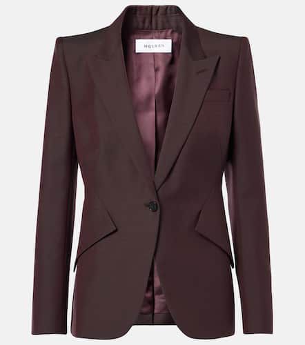 Blazer en laine et mohair - Alexander McQueen - Modalova