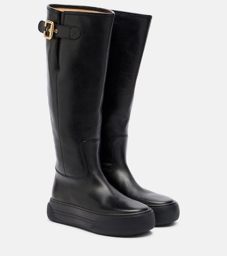 Chloé Bottes Delia en cuir - Chloe - Modalova