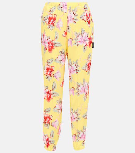 Pantalon tapered à fleurs - Palm Angels - Modalova