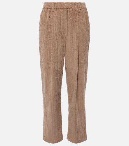 Pantalon droit en coton - Brunello Cucinelli - Modalova