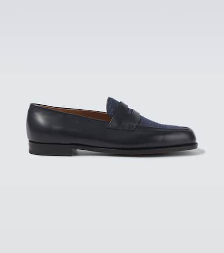 Mocassins Lopez en cuir et denim - John Lobb - Modalova